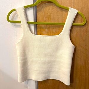 Reformation Julia rib knit sweater tank, size medium